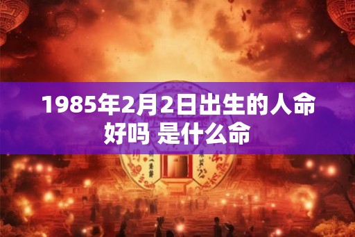 1985年2月2日出生的人命好吗 是什么命