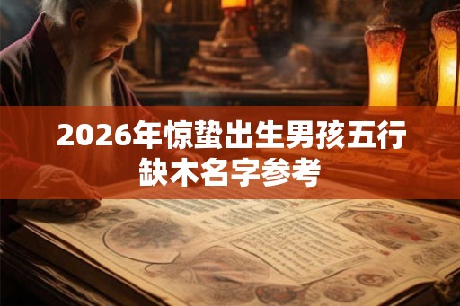 2026年惊蛰出生男孩五行缺木名字参考