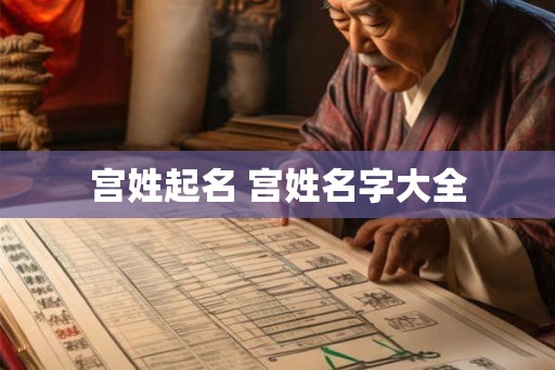 宫姓起名 宫姓名字大全