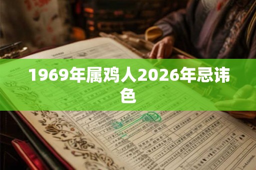 1969年属鸡人2026年忌讳色