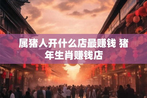 属猪人开什么店最赚钱 猪年生肖赚钱店