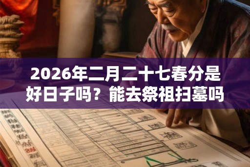 2026年二月二十七春分是好日子吗？能去祭祖扫墓吗？