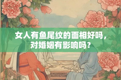 女人有鱼尾纹的面相好吗，对婚姻有影响吗？