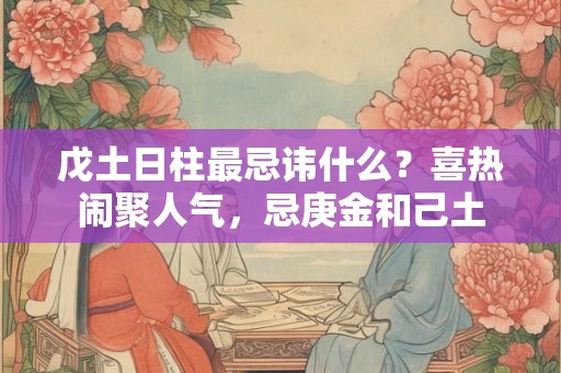 戊土日柱最忌讳什么？喜热闹聚人气，忌庚金和己土