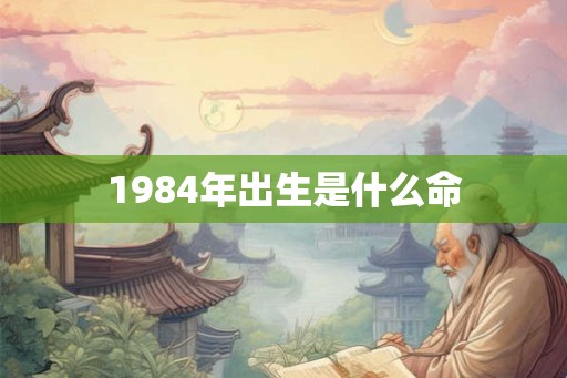 1984年出生是什么命