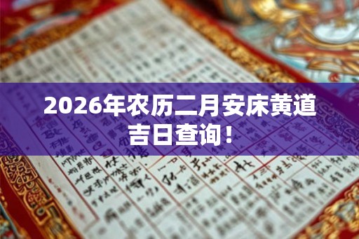 2026年农历二月安床黄道吉日查询！