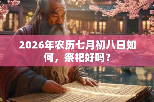 2026年农历七月初八日如何,祭祀好吗? 2026年农历七月初八日如何,祭祀好吗?