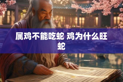 属鸡不能吃蛇 鸡为什么旺蛇