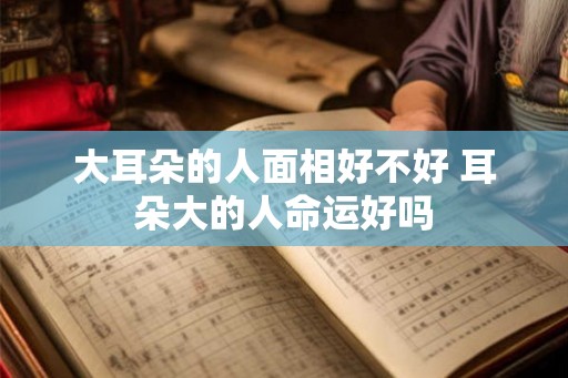 大耳朵的人面相好不好 耳朵大的人命运好吗