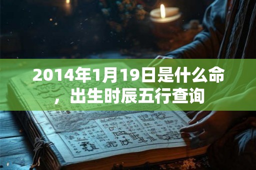 2014年1月19日是什么命，出生时辰五行查询