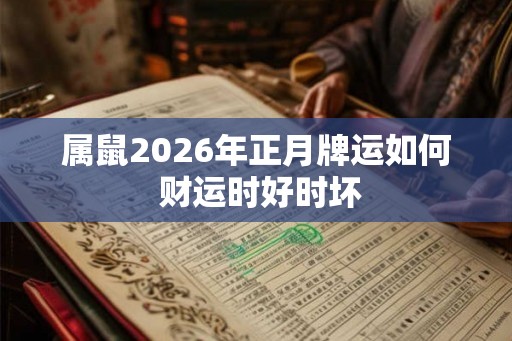 属鼠2026年正月牌运如何 财运时好时坏