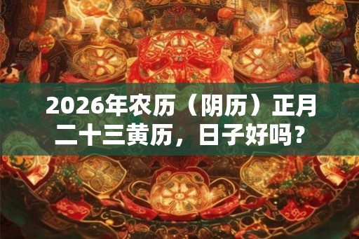 2026年农历（阴历）正月二十三黄历，日子好吗？