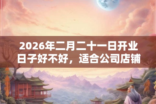 2026年二月二十一日开业日子好不好，适合公司店铺开张吗？