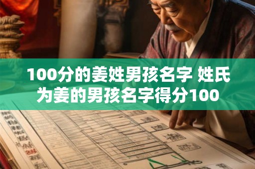 100分的姜姓男孩名字 姓氏为姜的男孩名字得分100
