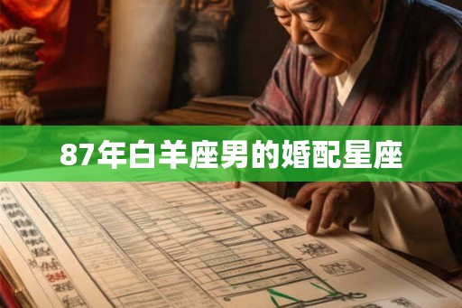 87年白羊座男的婚配星座