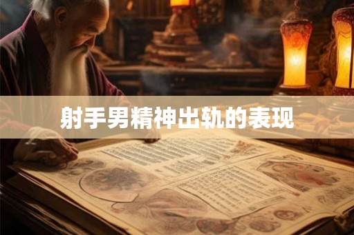 射手男精神出轨的表现