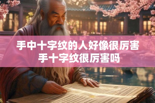 手中十字纹的人好像很厉害 手十字纹很厉害吗