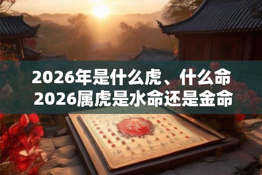 2026年是什么虎、什么命 2026属虎是水命还是金命