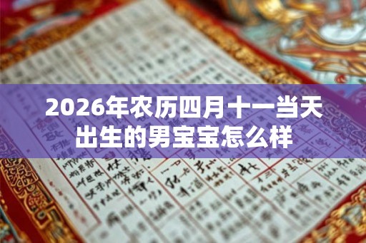 2026年农历四月十一当天出生的男宝宝怎么样