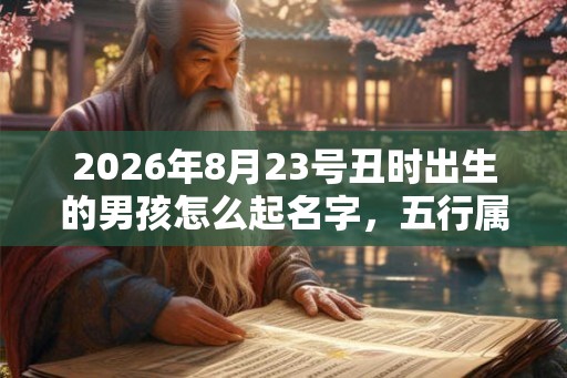 2026年8月23号丑时出生的男孩怎么起名字，五行属什么
