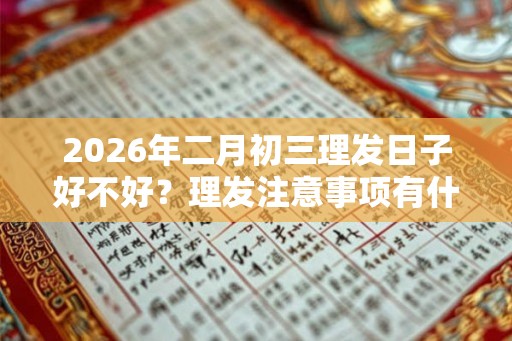 2026年二月初三理发日子好不好?理发注意事项有什么? 2026年二月初三理发日子好不好?理发注意事项有什么?