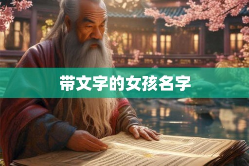 带文字的女孩名字 带文字的女孩名字