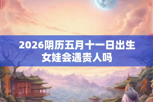 2026阴历五月十一日出生女娃会遇贵人吗