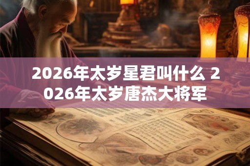 2026年太岁星君叫什么 2026年太岁唐杰大将军