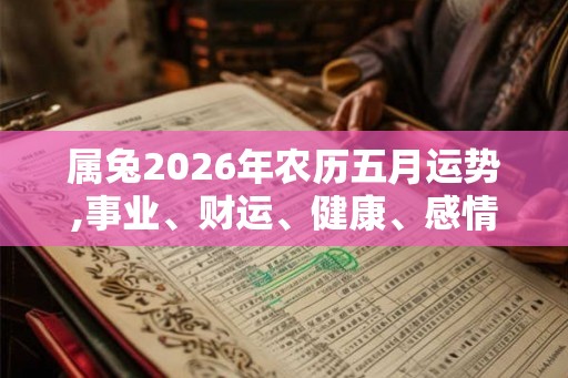 属兔2026年农历五月运势,事业、财运、健康、感情全解析