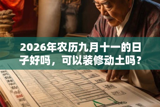 2026年农历九月十一的日子好吗,可以装修动土吗? 2026年农历九月十一的日子好吗,可以装修动土吗?