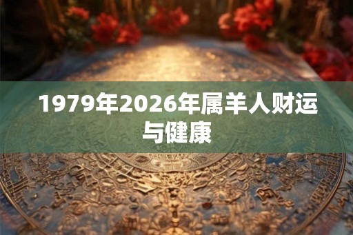1979年2026年属羊人财运与健康