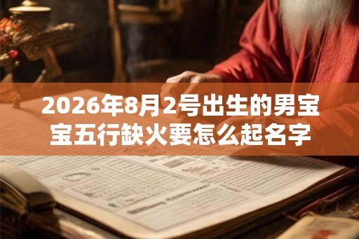 2026年8月2号出生的男宝宝五行缺火要怎么起名字