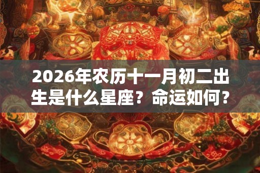 2026年农历十一月初二出生是什么星座？命运如何？