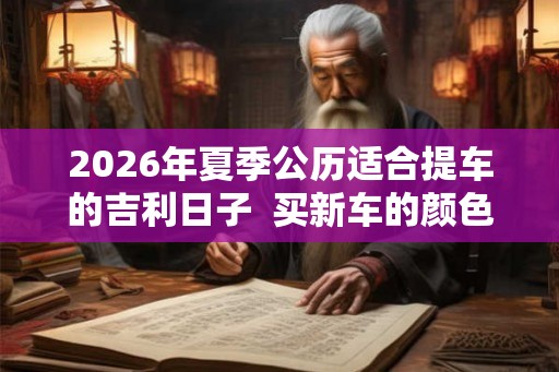 2026年夏季公历适合提车的吉利日子  买新车的颜色风水
