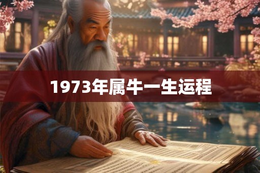1973年属牛一生运程