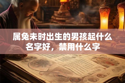 属兔未时出生的男孩起什么名字好,禁用什么字 属兔未时出生的男孩起什么名字好,禁用什么字