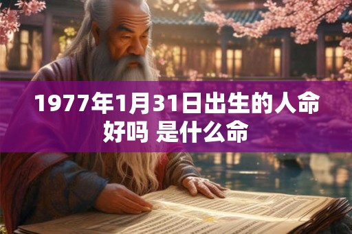 1977年1月31日出生的人命好吗 是什么命