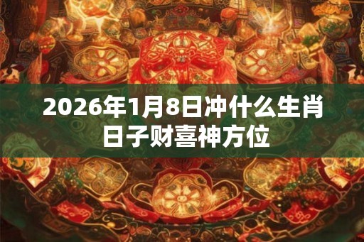 2026年1月8日冲什么生肖 日子财喜神方位 2026年1月8日冲什么生肖 日子财喜神方位