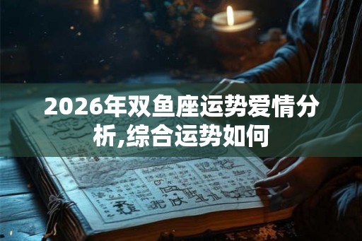 2026年双鱼座运势爱情分析,综合运势如何
