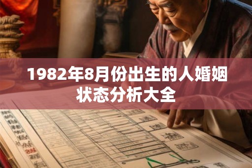 1982年8月份出生的人婚姻状态分析大全