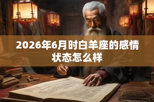2026年6月时白羊座的感情状态怎么样