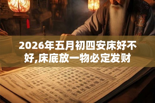 2026年五月初四安床好不好,床底放一物必定发财