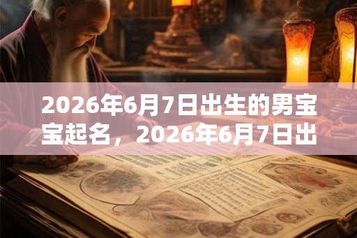 2026年6月7日出生的男宝宝起名，2026年6月7日出生命运好吗？