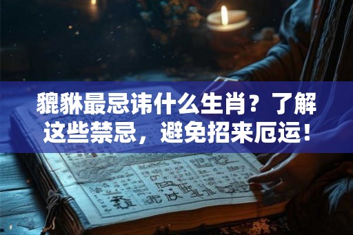 貔貅最忌讳什么生肖？了解这些禁忌，避免招来厄运！