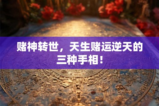 赌神转世，天生赌运逆天的三种手相！