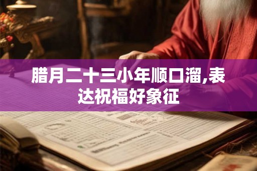 腊月二十三小年顺口溜,表达祝福好象征