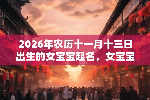 2026年农历十一月十三日出生的女宝宝起名，女宝宝农历起名