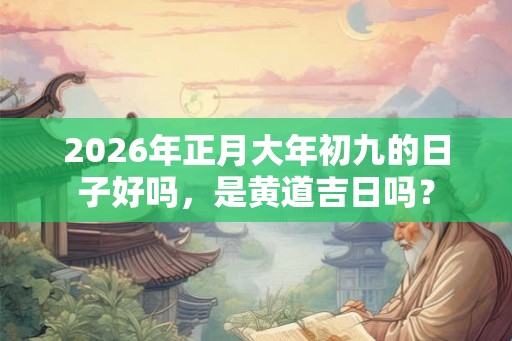 2026年正月大年初九的日子好吗，是黄道吉日吗？