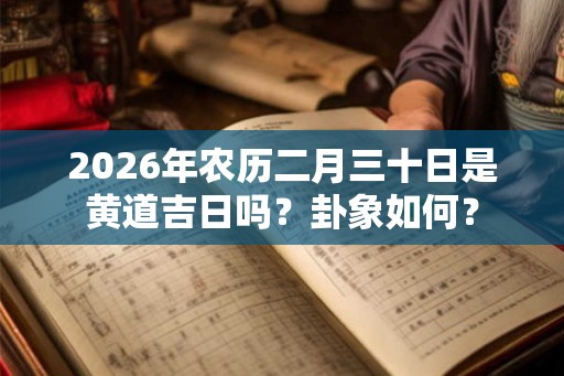 2026年农历二月三十日是黄道吉日吗?卦象如何? 2026年农历二月三十日是黄道吉日吗?卦象如何?