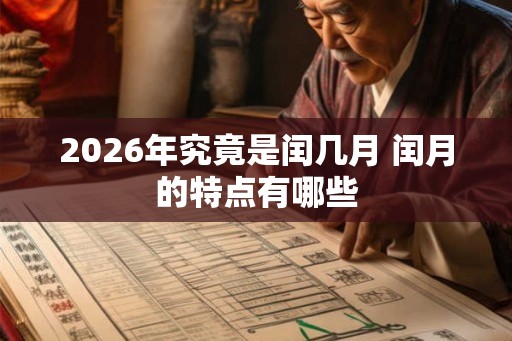 2026年究竟是闰几月 闰月的特点有哪些 2026年究竟是闰几月 闰月的特点有哪些
